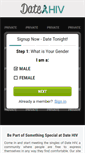 Mobile Screenshot of datehiv.com