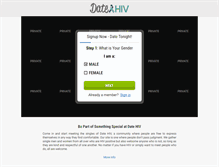 Tablet Screenshot of datehiv.com